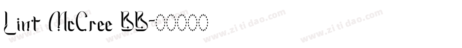 Lint McCree BB字体转换